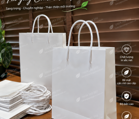 Túi giấy couche cán mờ